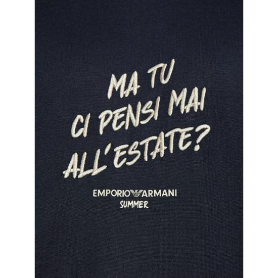 25FW 엠포리오 아르마니 탑 AF18312 EM003649 UB118 BLACK - EMPORIO ARMANI