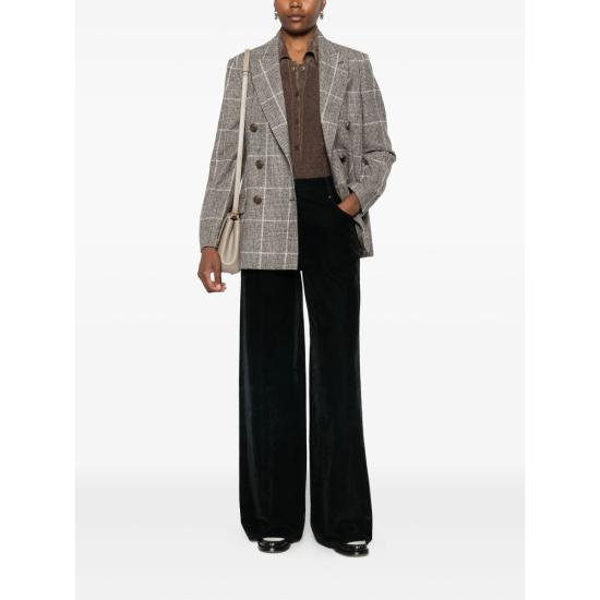 25FW 브루넬로 쿠치넬리 수트 자켓 MV4037053 C011 BROWN WHITE - BRUNELLO CUCINELLI