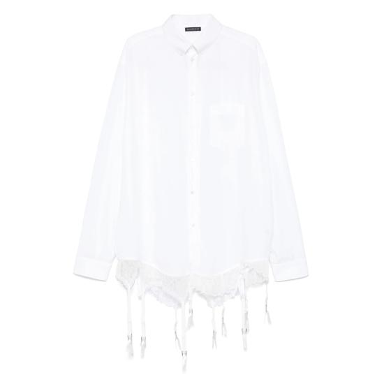 25SS 발렌시아가 블라우스 831656 TRO37 9000 WHITE