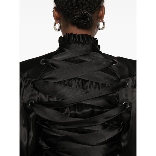 25SS 발렌시아가 블라우스 831650 TMN09 1000 BLACK - BALENCIAGA