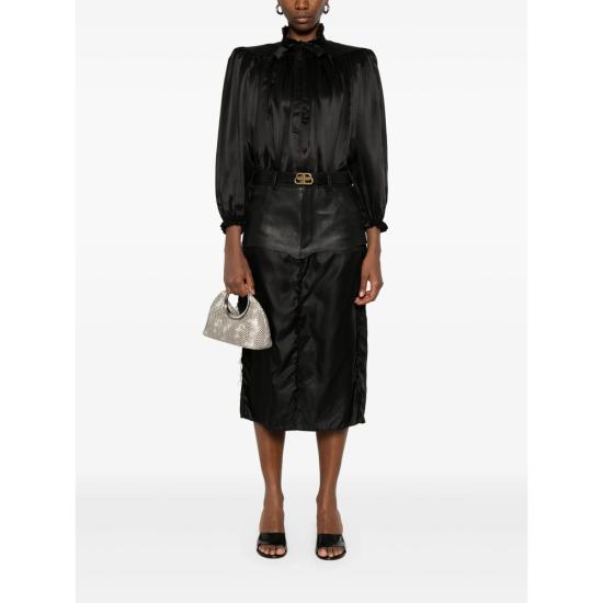 25SS 발렌시아가 블라우스 831650 TMN09 1000 BLACK - BALENCIAGA