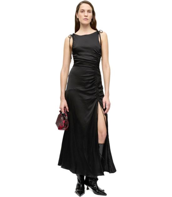 25SS 가니 롱 원피스 W0381 099 34 Black - GANNI