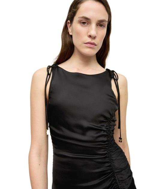 25SS 가니 롱 원피스 W0381 099 34 Black - GANNI