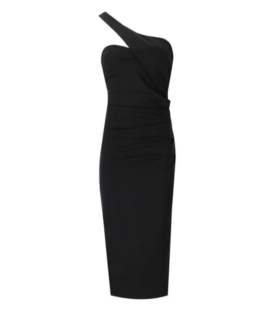  에센셜앤트워프 미디 원피스 ENSUE BL25 34 Black