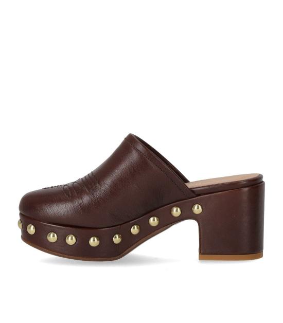 25SS 두치오 델 두카 뮬/슬리퍼 DD18 36 Brown - DUCCIO DEL DUCA