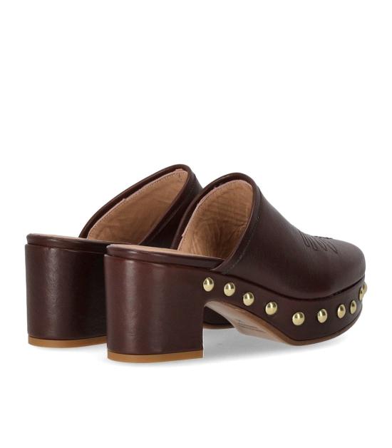 25SS 두치오 델 두카 뮬/슬리퍼 DD18 36 Brown - DUCCIO DEL DUCA