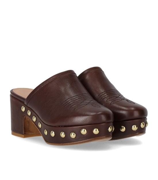 25SS 두치오 델 두카 뮬/슬리퍼 DD18 36 Brown - DUCCIO DEL DUCA