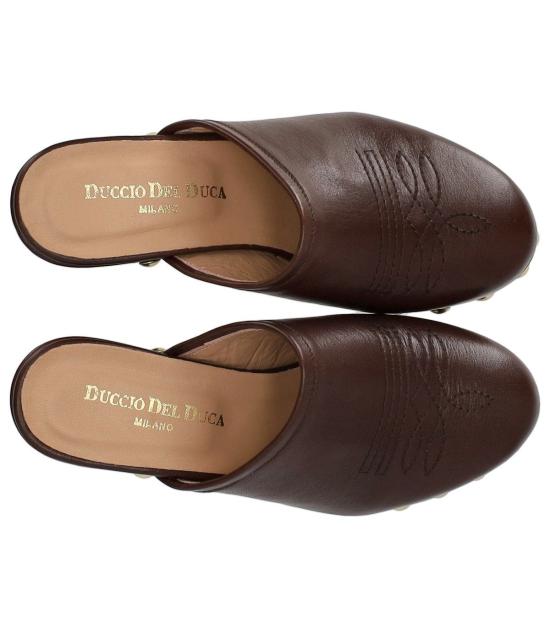 25SS 두치오 델 두카 뮬/슬리퍼 DD18 36 Brown - DUCCIO DEL DUCA