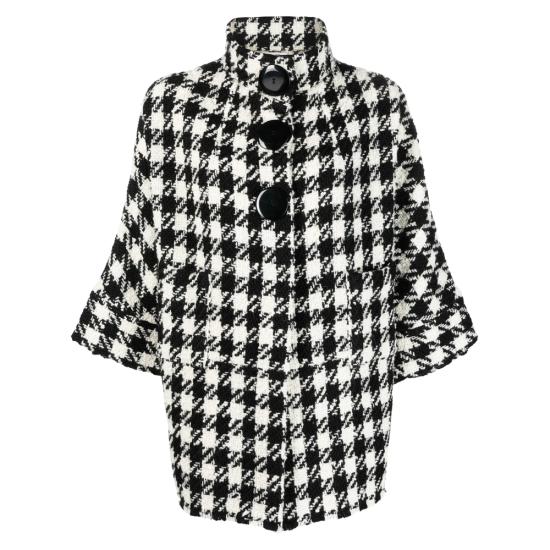  샬롯 자켓 7453 00 QUADR BLACK WHITE
