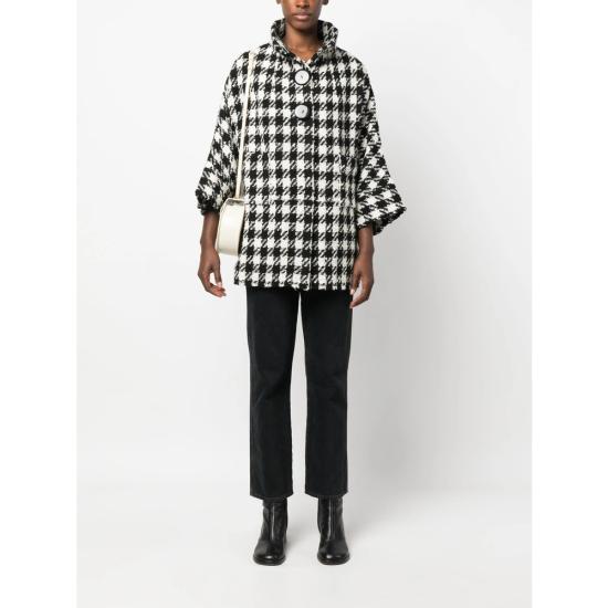  샬롯 자켓 7453 00 QUADR BLACK WHITE - CHARLOTT