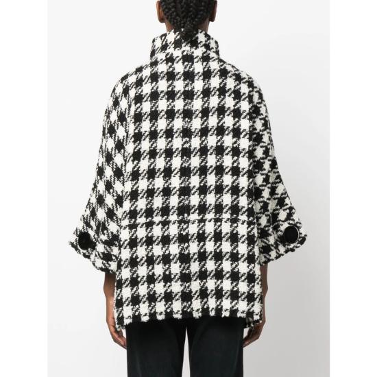  샬롯 자켓 7453 00 QUADR BLACK WHITE - CHARLOTT