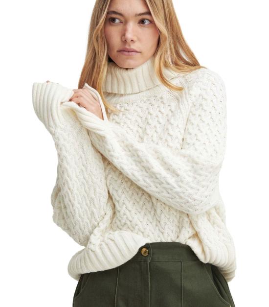  바버 터틀넥 LKN1589 WH51 8 White - BARBOUR