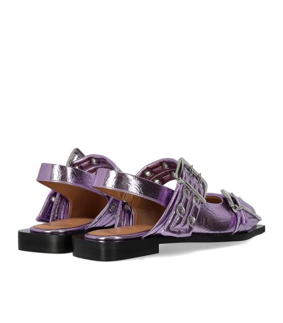 25SS 가니 플랫 슈즈 S2874 476 37 Purple - GANNI
