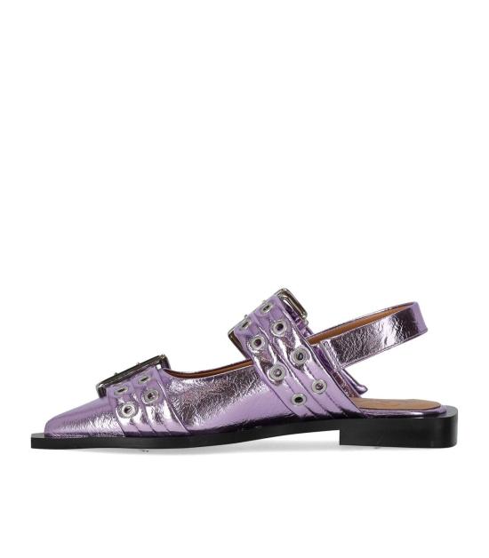 25SS 가니 플랫 슈즈 S2874 476 37 Purple - GANNI