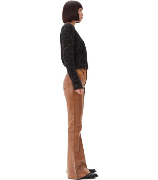 24FW 가니 긴팔 티셔츠 K2276 099 S Black - GANNI