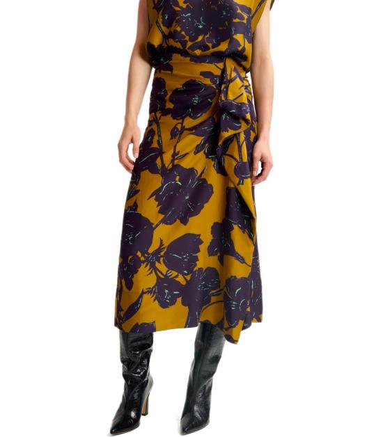  에센셜앤트워프 롱 스커트 GLAVIA G3TF 34 Bronze - ESSENTIEL ANTWERP