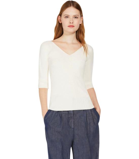  위켄드막스마라 / 여성 긴팔 티셔츠 2425366031600 002 S BEIGE - WEEKEND MAX MARA