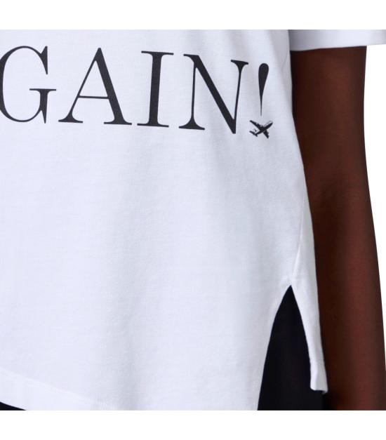 25SS 엘리자베타프랜치 반팔 티셔츠 MA03451E2 270 38 White - ELISABETTA FRANCHI