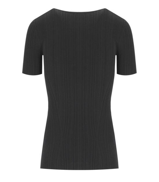 25SS 엘리자베타프랜치 반팔 티셔츠 MK55B51E2 110 40 Black - ELISABETTA FRANCHI