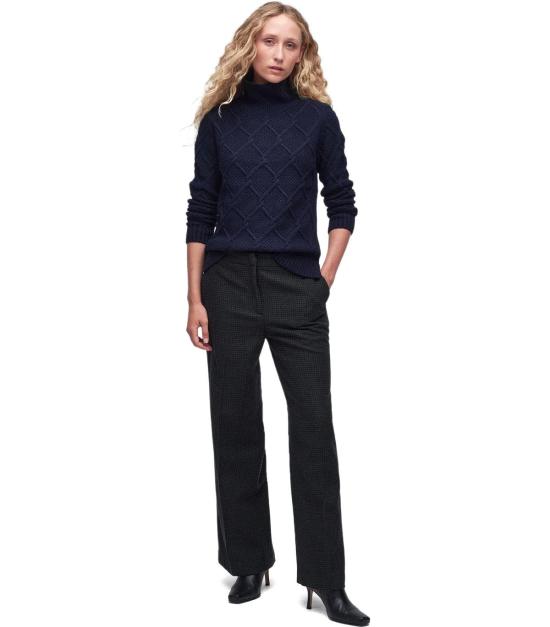  바버 터틀넥 LKN1170 LKN NY73 8 Blue - BARBOUR