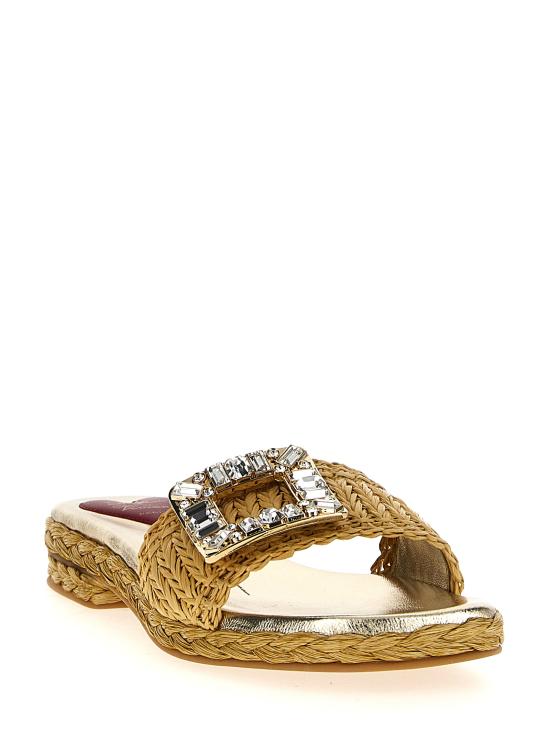 25FW 로저비비에 뮬/슬리퍼 RVW774420406D1C013 Beige - ROGER VIVIER