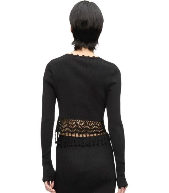 25SS 가니 가디건 K2433 099 XS Black - GANNI