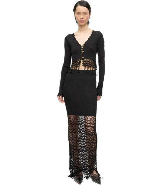 25SS 가니 가디건 K2433 099 XS Black - GANNI