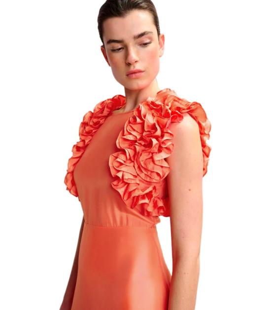 25SS 에센셜앤트워프 미디 원피스 HEXICO LG25 34 Orange - ESSENTIEL ANTWERP