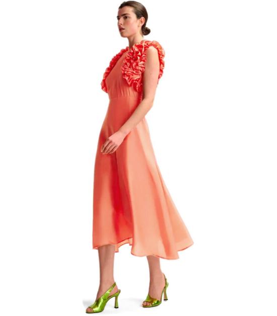 25SS 에센셜앤트워프 미디 원피스 HEXICO LG25 34 Orange - ESSENTIEL ANTWERP