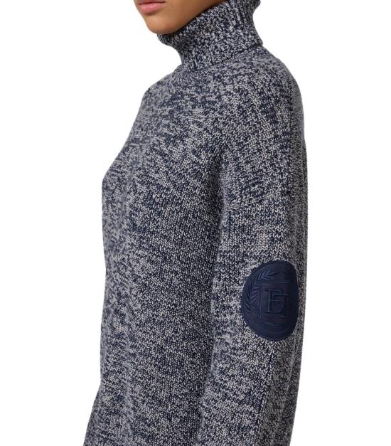  엘리자베타프랜치 터틀넥 MK84S46E2 CN3 38 Blue - ELISABETTA FRANCHI