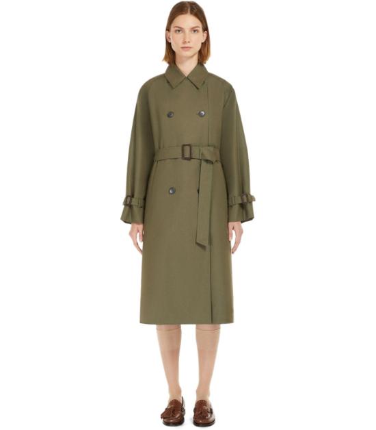 25SS 위켄드막스마라 트렌치 코트 251502101600 004 38 Green - WEEKEND MAX MARA