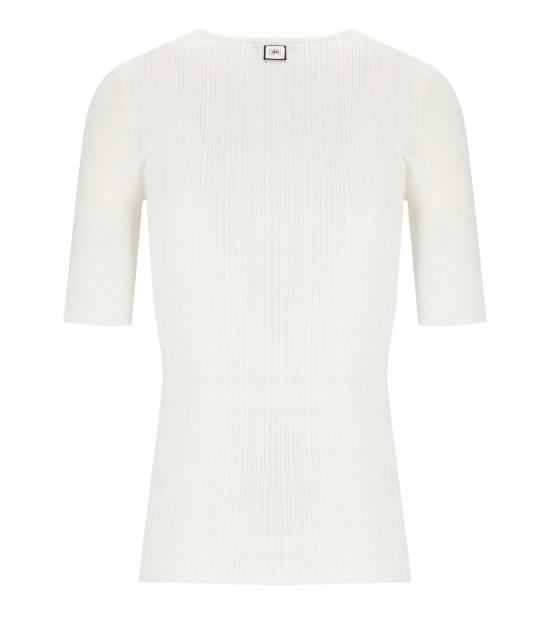 25SS 엘리자베타프랜치 반팔 티셔츠 MK57B52E2 360 40 Ivory - ELISABETTA FRANCHI