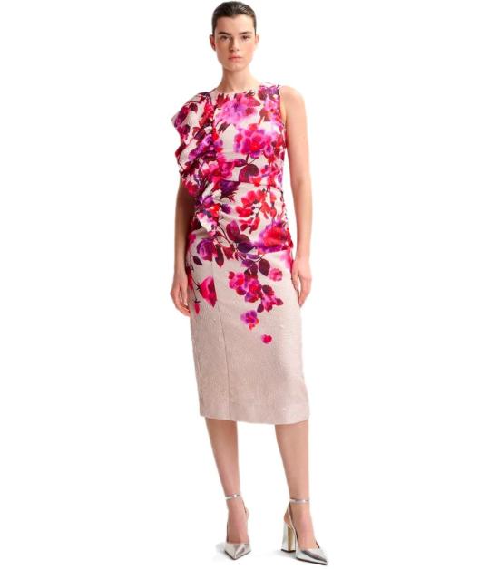 25SS 에센셜앤트워프 미디 원피스 HAYLEIGH H3OW 36 Pink - ESSENTIEL ANTWERP