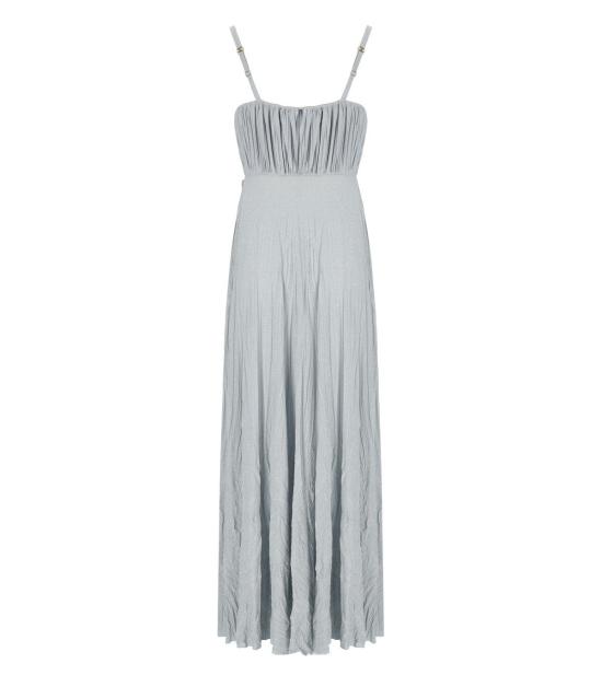 25SS 엘리자베타프랜치 롱 원피스 ABR2252E2 A28 40 Light Blue - ELISABETTA FRANCHI