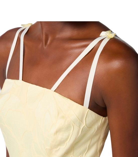 25SS 엘리자베타프랜치 숏 원피스 AB77952E2 DC7 38 Yellow - ELISABETTA FRANCHI