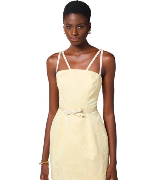 25SS 엘리자베타프랜치 숏 원피스 AB77952E2 DC7 38 Yellow - ELISABETTA FRANCHI