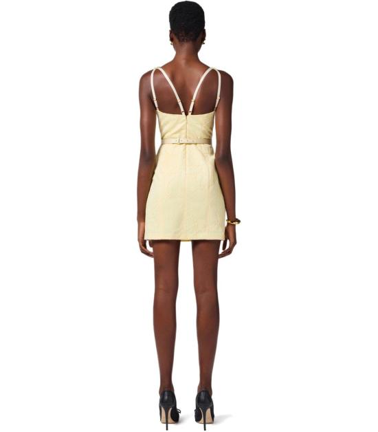 25SS 엘리자베타프랜치 숏 원피스 AB77952E2 DC7 38 Yellow - ELISABETTA FRANCHI