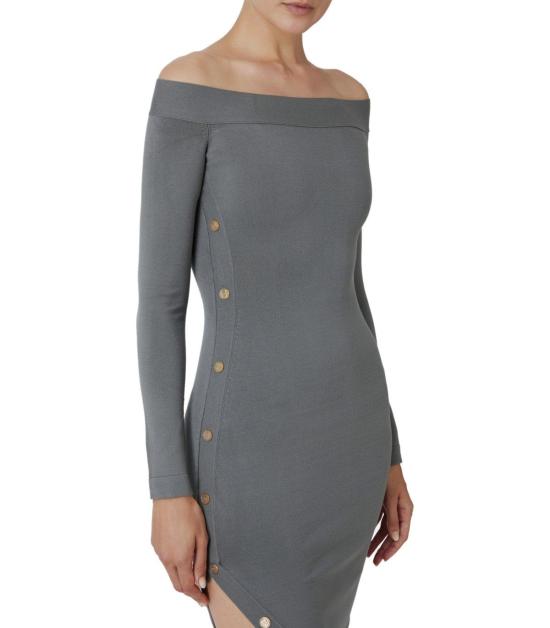 엘리자베타프랜치 미디 원피스 AM19S47E2 CG8 38 Grey - ELISABETTA FRANCHI
