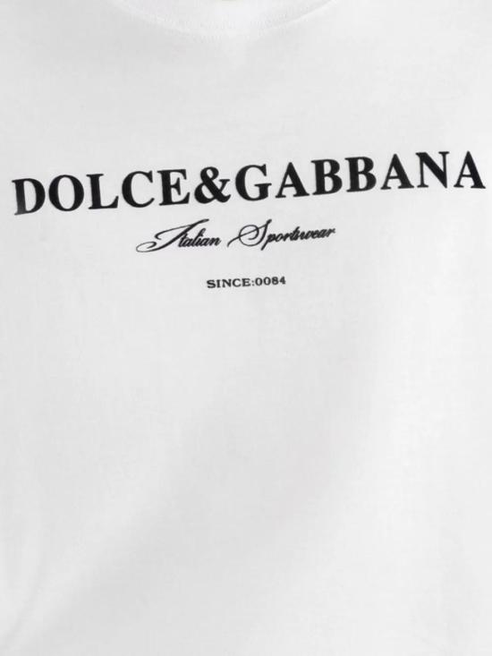 25FW 돌체앤가바나 프린트 코튼 티셔츠 G8RN8TG7O9Y W0800 BIANCO OTTICO - DOLCE & GABBANA