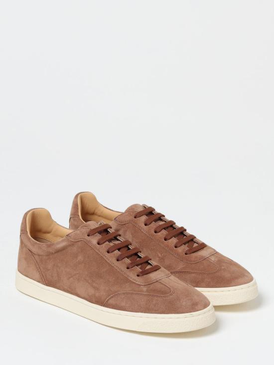 25SS 브루넬로 쿠치넬리 스니커즈 MZUSILN311C2692 BROWN DOM - BRUNELLO CUCINELLI