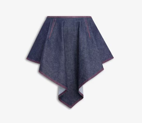  알라이아 숏 스커트 AA9J05516T537 516 BLEU DENIM