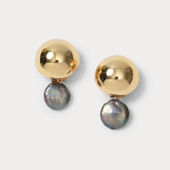  Rach 이어링 레이첼 코미 슈트  골드 피콕 펄