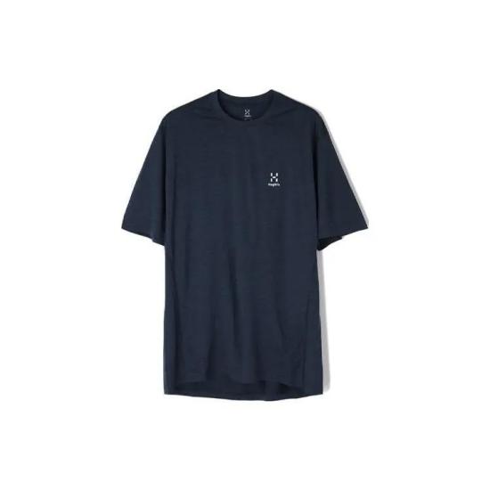  하그로프스 반팔 티셔츠 606594 45W TARN BLUE SOLID DOM