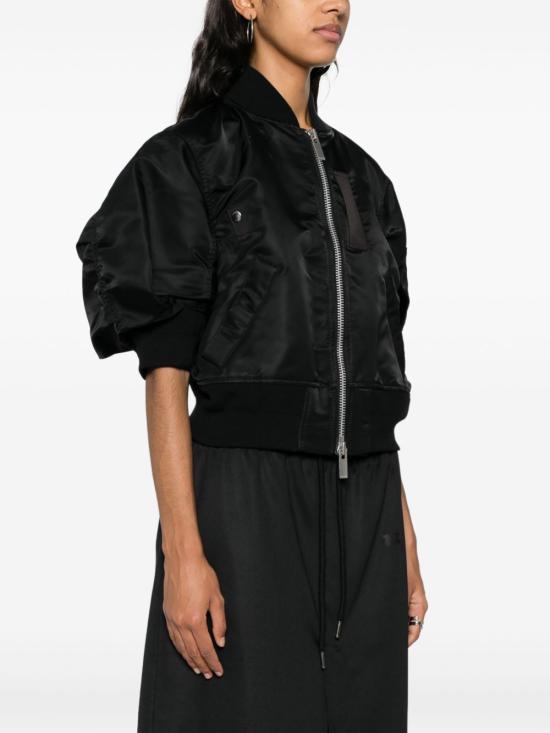 25FW 사카이 봄버 자켓 SCW 202 001 Black - SACAI