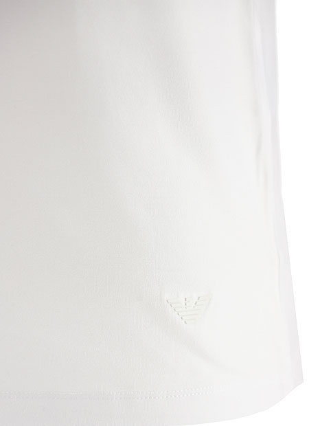 25FW 엠포리오 아르마니 반팔 티셔츠 8N1TF0 1JCDZ 0100 White - EMPORIO ARMANI