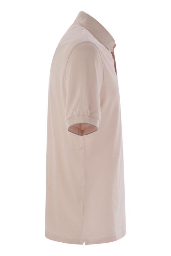 25SS 브루넬로 쿠치넬리 피케 폴로 셔츠 ME8548788 CIZ64 LIGHT PINK DOM - BRUNELLO CUCINELLI