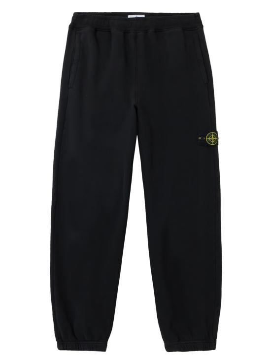 25FW 스톤 아일랜드 6200004  코튼 플리스 루즈 핏 조거 트레이닝/조거 팬츠 K2S15 6200004 S0A20 V0029 Black