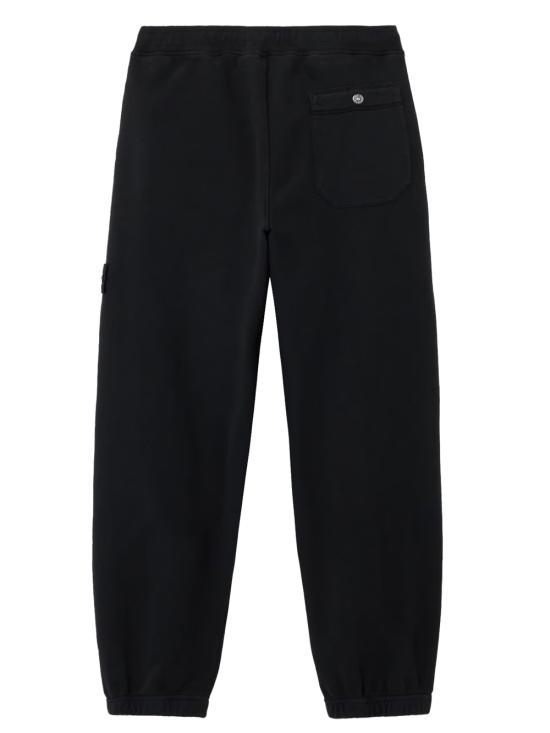 25FW 스톤 아일랜드 6200004  코튼 플리스 루즈 핏 조거 트레이닝/조거 팬츠 K2S15 6200004 S0A20 V0029 Black - STONE ISLAND