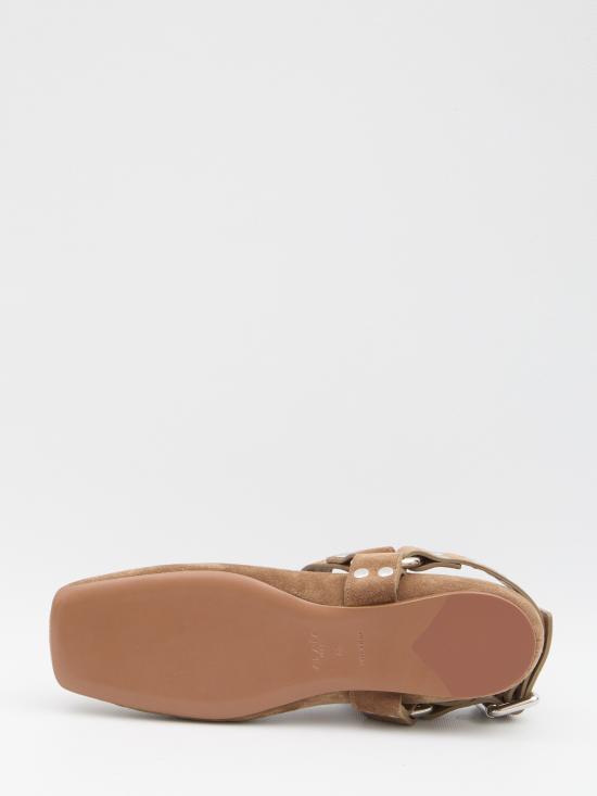 25FW 알라이아 뮬/슬리퍼 AA3A041CK177 BROWN - ALAIA