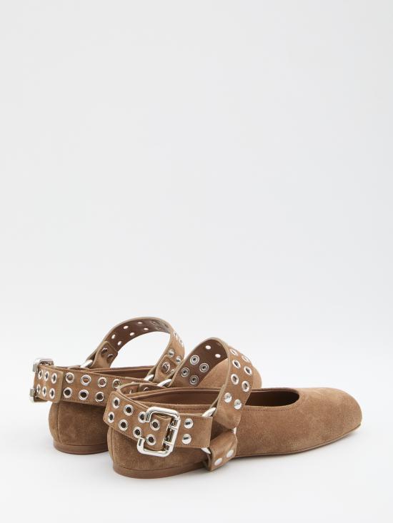 25FW 알라이아 뮬/슬리퍼 AA3A041CK177 BROWN - ALAIA